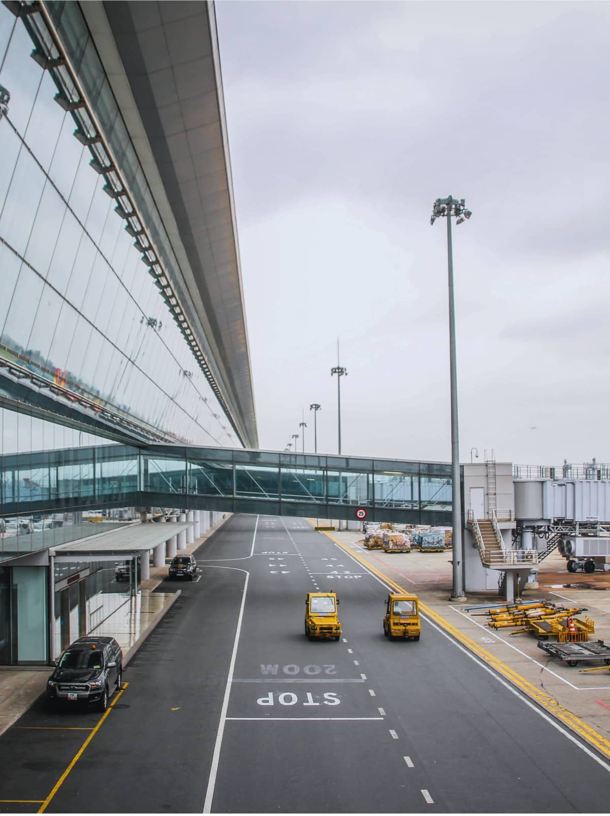 A view of an airport terminal